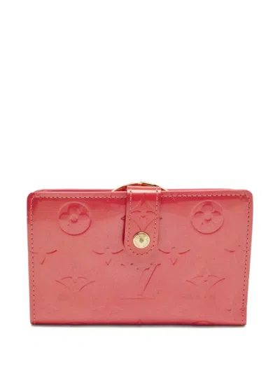 Pre-owned Louis Vuitton Framboise-monogram Leather Wallet In Pink