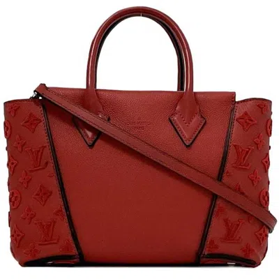 Pre-owned Louis Vuitton Framboise Red Color Leather Shoulder Bag Tote Bag ()
