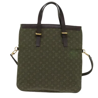 Pre-owned Louis Vuitton Françoise Canvas Tote Bag () In Green