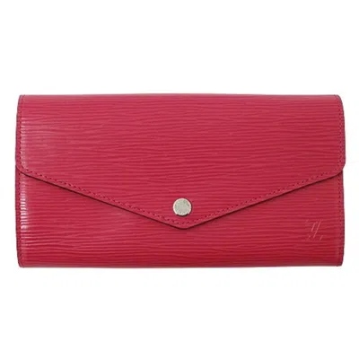 Pre-owned Louis Vuitton Freesia Epi Leather Long Wallet (tri-fold) () In Yellow