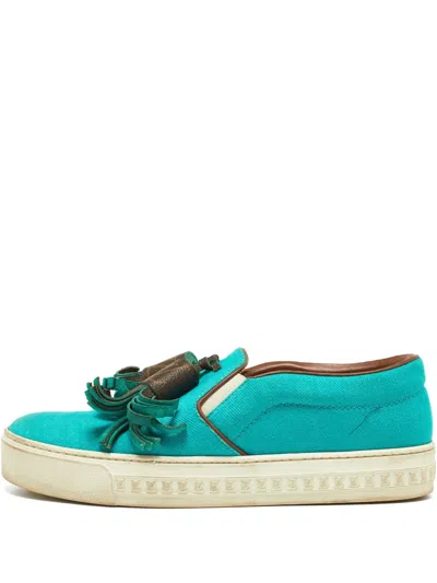 Pre-owned Louis Vuitton Fringed Slip-on Sneakers