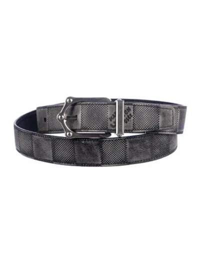 Pre-owned Louis Vuitton Frog 30mm Reversible Damier Infini Belt In Multi