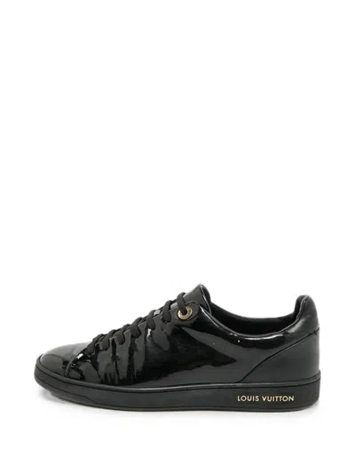 Pre-owned Louis Vuitton Frontrow Low-top Sneakers In Black