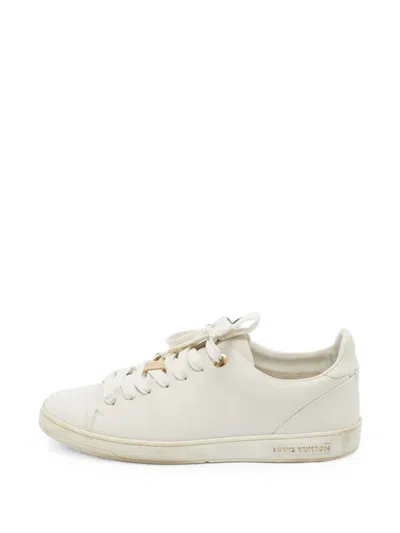 Pre-owned Louis Vuitton Frontrow Low-top Sneakers In White
