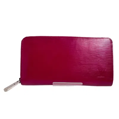 Pre-owned Louis Vuitton Fuchsia Epi Leather Long Wallet (bi-fold) ()