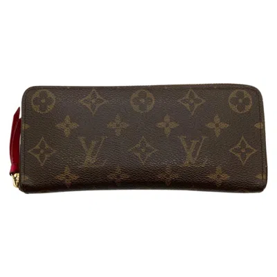 Pre-owned Louis Vuitton Fuchsia Fuchsia Pink Monogram Pink Monogram Long Wallet (bi-fold) ()