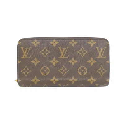 Pre-owned Louis Vuitton Fuchsia Marron Coated Canvas Long Wallet (bi-fold) () In Multi