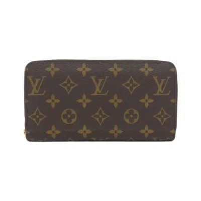 Pre-owned Louis Vuitton Fuchsia Marron Monogram Monogram Long Wallet (bi-fold) () In Multi