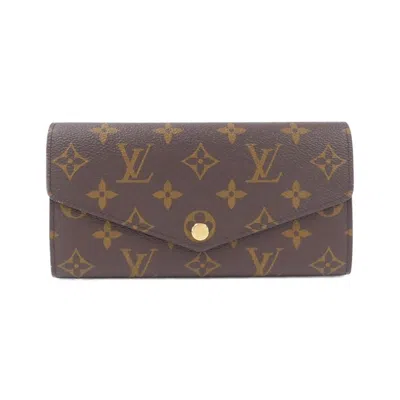 Pre-owned Louis Vuitton Fuchsia Marron Monogram Monogram Long Wallet (bi-fold) () In Multi