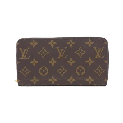 Pre-owned Louis Vuitton Fuchsia Marron Monogram Monogram Long Wallet (bi-fold) () In Multi