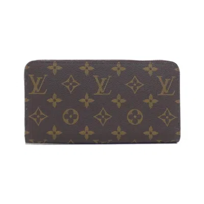 Pre-owned Louis Vuitton Fuchsia Marron Monogram Monogram Long Wallet (bi-fold) () In Multi