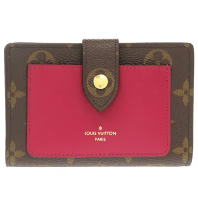 Pre-owned Louis Vuitton Fuchsia Monogram Canvas Wallet (bi-fold) () In Pink