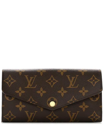 Pre-owned Louis Vuitton Fuchsia Monogram Coated Canvas Sarah Wallet Nm (authentic Pre-loved)