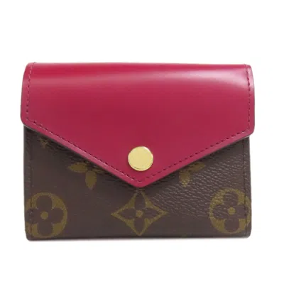 Pre-owned Louis Vuitton Fuchsia Monogram Monogram Wallet (bi-fold) () In Pink
