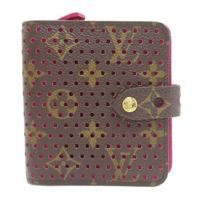Pre-owned Louis Vuitton Fuchsia Monogram Monogram Wallet (bi-fold) () In Fuchsia, Monogram
