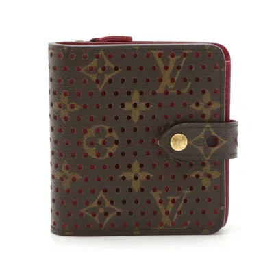 Pre-owned Louis Vuitton Fuchsia Monogram Perforated Wallet (bi-fold) () In Pink