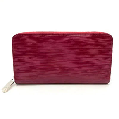 Pre-owned Louis Vuitton Fuchsia Pink Epi Leather Long Wallet (bi-fold) ()