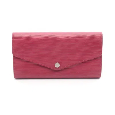Pre-owned Louis Vuitton Fuchsia Pink Epi Leather Long Wallet (bi-fold) ()