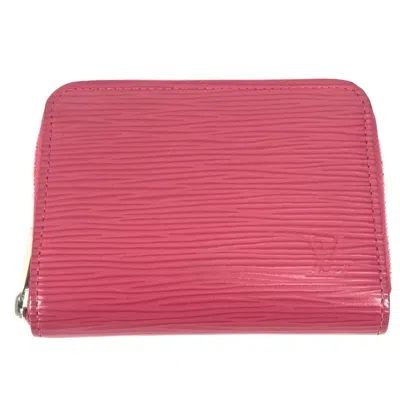 Pre-owned Louis Vuitton Fuchsia Pink Pink Epi Leather Coin Purse/coin Case ()