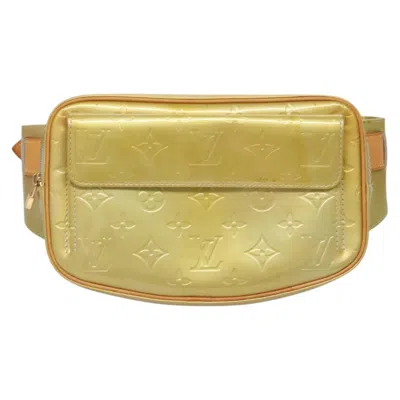 Pre-owned Louis Vuitton Fulton Gold Patent Leather Shoulder Bag ()