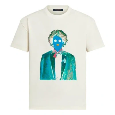 Pre-owned Louis Vuitton Fw21 Neon Working Man Short Sleeve Men's White