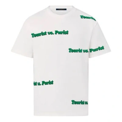 Pre-owned Louis Vuitton Fw21 Tourist Vspurist Short Sleeve Men's White