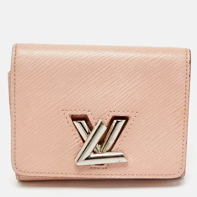 Pre-owned Louis Vuitton Galet Epi Leather Twist Compact Wallet