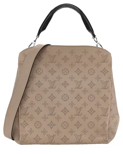 Pre-owned Louis Vuitton Galet Mahina Leather Babylone Pm (authentic Pre-loved)