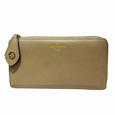 Pre-owned Louis Vuitton Galle Grayish Cuir Ombre Leather Long Wallet (bi-fold) ()