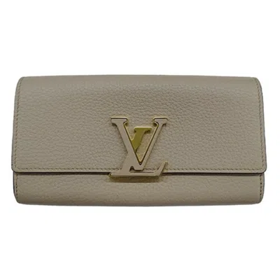Pre-owned Louis Vuitton Galle Leather Long Wallet (bi-fold) ()