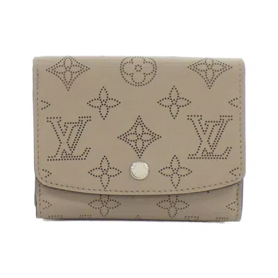 Pre-owned Louis Vuitton Galle Leather Wallet (bi-fold) () In Blue