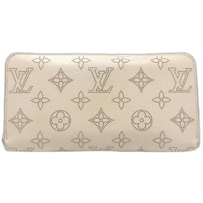 Pre-owned Louis Vuitton Galle Mahina Leather Long Wallet (bi-fold) ()