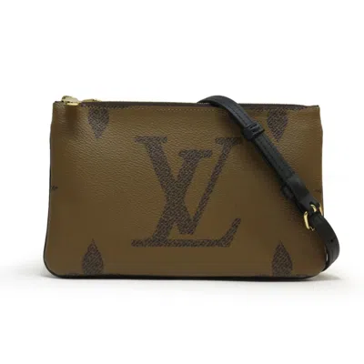 Pre-owned Louis Vuitton Galle Marron Monogram Monogram Monogram Reverse Pochette Shoulder Bag ()