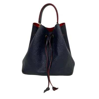 Pre-owned Louis Vuitton Galle Navy Monogram Empreinte Leather Shoulder Bag ()