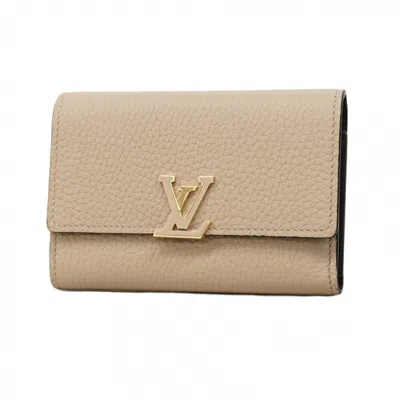 Pre-owned Louis Vuitton Galle Wallet (tri-fold) () In Blue