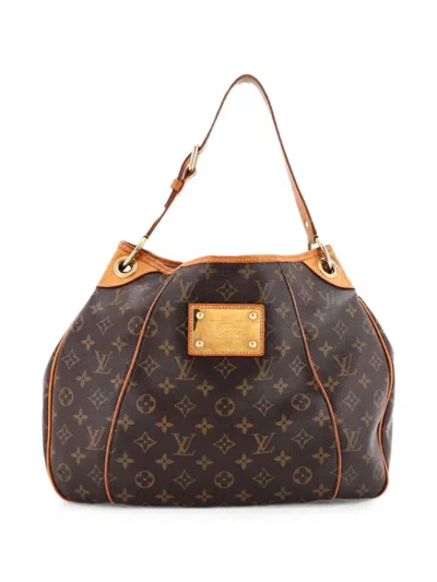 Pre-owned Louis Vuitton Galliera Handbag Monogram Canvas Pm Hobo Bag In Brown