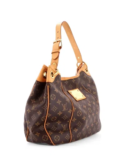 Pre-owned Louis Vuitton Galliera Handbag Monogram Canvas Pm Hobo Bag In Brown