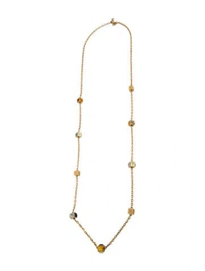 Pre-owned Louis Vuitton Gamble Sunset Long Station Necklace, 47.75" In Multi