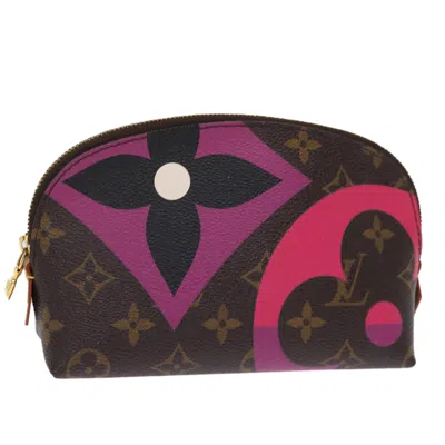 Pre-owned Louis Vuitton Game On Brown Canvas Clutch Bag ()