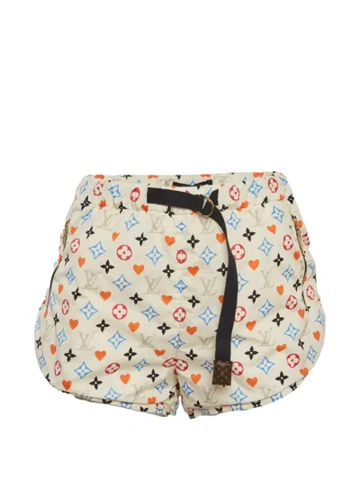 Pre-owned Louis Vuitton Game On Shorts In Neutral