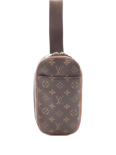 Pre-owned Louis Vuitton Ganju Crossbody Bag In Brown