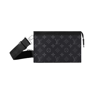 Pre-owned Louis Vuitton Gaston Wearable Wallet 'black Monogram Eclipse Canvas' | Men's Size Onesize