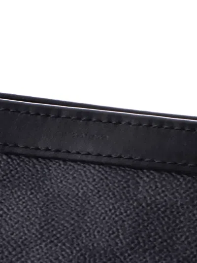 Pre-owned Louis Vuitton Gaston Wearable Wallet Limited Edition Wild Animals Damier Graphite Crossbody Bag In Black
