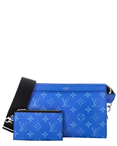 Pre-owned Louis Vuitton Gaston Wearable Wallet Monogram Taigarama (authentic Pre-loved)
