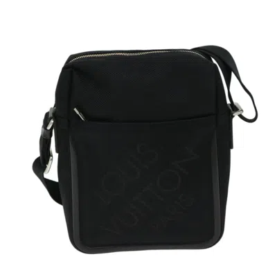 Pre-owned Louis Vuitton Geant Canvas Shoulder Bag () In Black