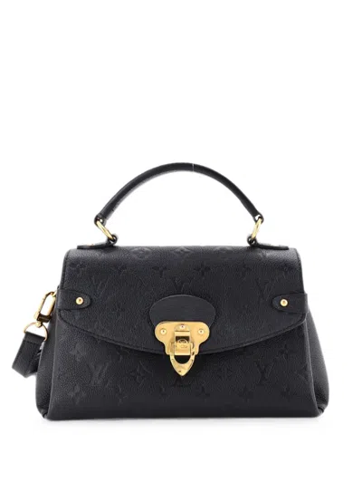 Pre-owned Louis Vuitton Georges Handbag Monogram Empreinte Leather Bb Satchel In Black