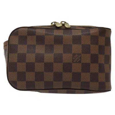 Pre-owned Louis Vuitton Geronimos Brown Canvas Clutch Bag ()