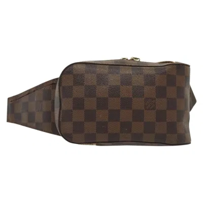 Pre-owned Louis Vuitton Geronimos Brown Canvas Clutch Bag ()