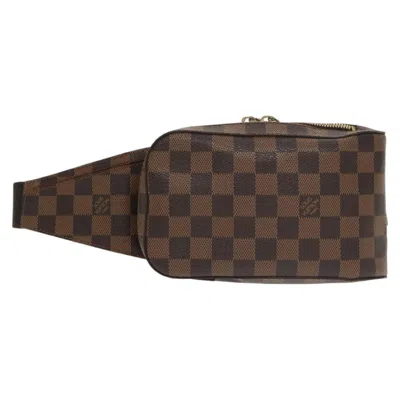 Pre-owned Louis Vuitton Geronimos Brown Canvas Shoulder Bag ()