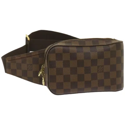 Pre-owned Louis Vuitton Geronimos Canvas Shoulder Bag () In Brown